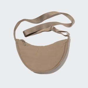 Uniqlo Round Mini Shoulder Bag in Beige